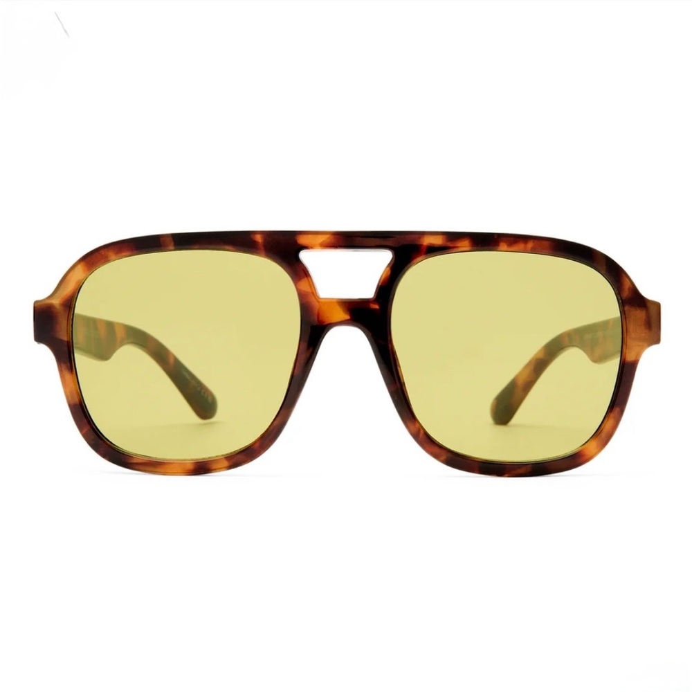 Aire Whirlpool Sunglasses in Dark Tort Khaki Tint